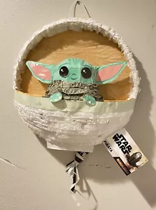 Neu mandalorianischer Grogru ""Das Kind"" Zugschnur Pinata Baby Yoda Geburtstagsparty - Bild 1 von 12