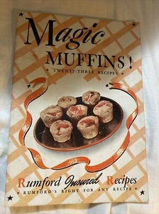 Antique Rumford Magic Muffins Recipes Rumford Baking Powder Providence RI 1945 - Picture 1 of 4