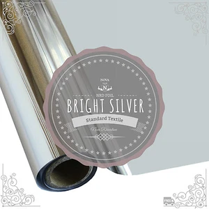 Lámina de transferencia de calor térmica textil NRD "PLATA BRILLANTE" 12" X 25' pies envío gratuito - Imagen 1 de 3