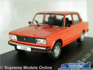 LADA 2105 MODEL CAR 1983 RED 1:43 SCALE IXO CLASSIC SALOON + CASE K8 - Picture 1 of 4