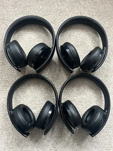 4X Sony CUHYA0080 Gold Wireless 7.1 Headset for Playstation 4-Black(Not Working) - Picture 1 of 5