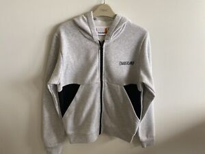 Timberland Boys Sweatshirt Grey Hooded Zip Up Logo Jacket Age 11-12 Years
