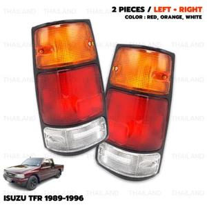 Black Pair Tail Lights Rear Lamps Bulb For Isuzu TFR TF Vauxhall 1989 - 1996 - Picture 1 of 10