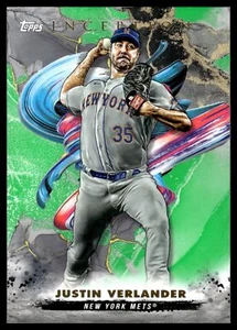 2023 Topps INCEPTION JUSTIN VERLANDER GREEN PARALLEL #96 METS - Picture 1 of 2