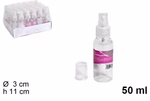 2X Vaporisateur Rechargeable Plastique 50ML Bouteille Vide Spray Flacon Voyage - Imagen 1 de 2