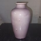 Vase poterie vintage violet clair émaillé art & artisanat fabriqué au Japon vers 1920