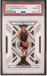 2023 Donruss Elite Victor Wembanyama #20 Clarity Spurs RC Rookie PSA 10 GEM - Bild 1 von 2