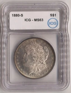1880-S Dollaro Morgan ICG MS63 - Foto 1 di 4