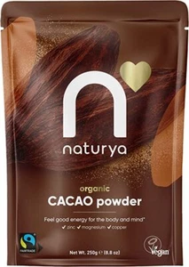 Naturya Organic Cacao Powder Fair Trade 250g-5 Pack - Picture 1 of 2
