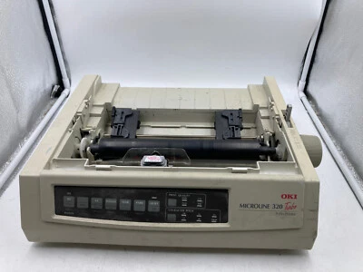 OKI MICROLINE 320 GE7000A Turbo 9 Pin Dot Matrix Printer Broken For Parts - Image 1 of 4