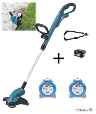 MAKITA Akku Rasentrimmer DUR181Z 18V ohne Akku inkl. Gurt und 2x Mähfaden 15m - Bild 1 von 4