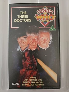 Doctor Who - The Three Doctors 1991 PAL VHS Cassette Tape in small clamshell - Picture 1 of 3