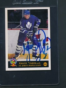 1994/95 Classic Pro Prospects #188 Grant Marshall Maple Leafs Signed Auto *D6625 - Picture 1 of 1