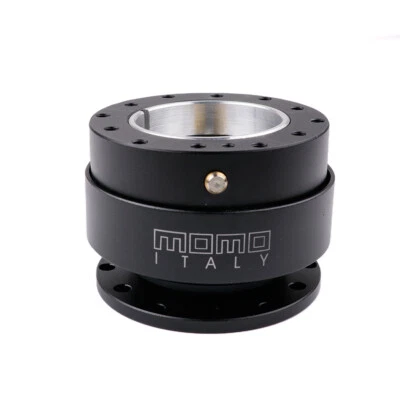MOMO Black Steering Wheel Quick Release Hub Adapter Snap Boss Kit - Image 1 of 4