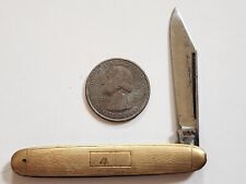 Vtg Gold Tone  Pocket Knife Made In USA Good Shape