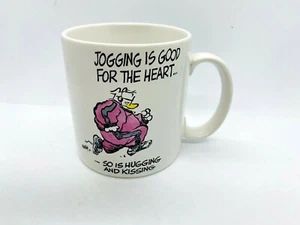 Vintage Shoe Jeff MacNelly Joggers Mug Jogging is Good for the Heart Applause - Picture 1 of 9