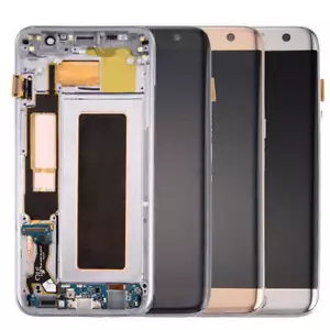 LCD and Touch Assembly for Samsung Galaxy S7 Edge with Frame and Parts OEM New - Picture 1 of 4