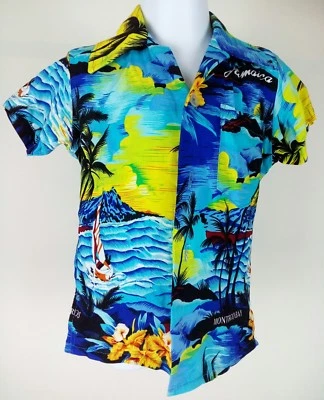 Polka Dots Boys Jamaican Shirt TSz18m Pre-Owned beach shirt #160 - Image 1 of 4