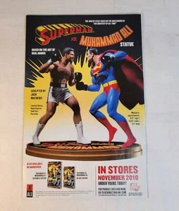 Mini póster anuncio revista impresa de figuras de Superman vs Muhammad Ali DC Direct 2010 - Imagen 1 de 1