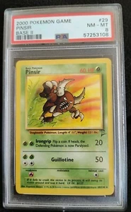 PSA 8 Graded Pinsir #29 2000 Pokemon Game Base 2 NM - MT - Bild 1 von 2