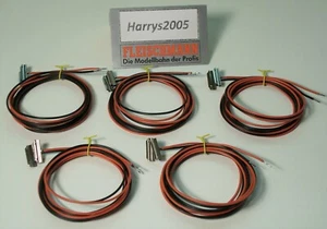 (HRS5) FLEISCHMANN H0 Profigleis 5 Paar Stromeinspeisungen Rot/Schwarz mit 6434 - Bild 1 von 5