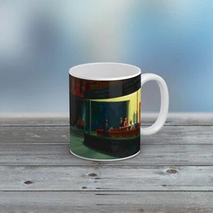 Edward Hopper: Nighthawks. Fine Art Mug/Cup. Ideal Gift Coffee Diner Cafe - Picture 1 of 2