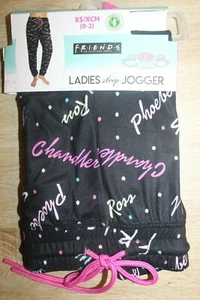 FRIENDS Women's Sleep Jogger Sz XS Super Soft Lounge Pants Pajama PJ Bottoms - Picture 1 of 4
