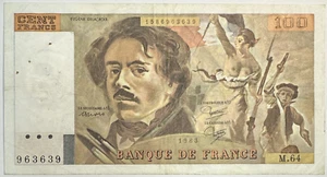 100 FRANCS DELACROIX (1983) M.64 - Billet de banque // Qualité : TB - Picture 1 of 2