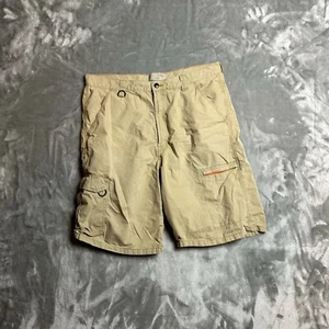 Wrangler Performance Cargo Shorts Mens Size 36 Tan Utility Loop Pockets Khaki - Picture 1 of 4