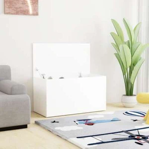 Storage Chest White 84x42x46 Engineered Wood U9M6 - Picture 1 of 9