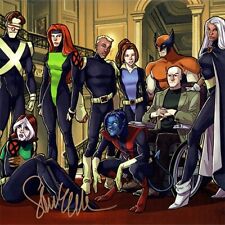 X-MEN EVOLUTION Signed ART PRINT Kitty Pryde WOLVERINE Professor X CYCLOPS Rouge