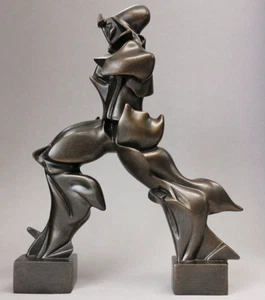 Statuina bronzo Uomo del futuro Boccioni Statuette Futurismo Italiano statuetta - Foto 1 di 5