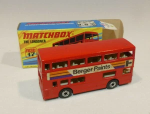 Matchbox - Superfast - MB 17 The Londoner "Berger Paints" in Box graubraune Bod - Bild 1 von 5