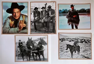5 x Bordered Western Movie Prints 8x10" ,With Description on Back. - Picture 1 of 11