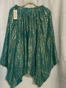 Falda Nanette Lepore para mujer mediana marea de Tahití brillante dobladillo desigual - Imagen 1 de 7