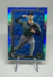 2025 Topps Series 1 #327 Bryan Woo Holiday Umbrellas 02/10 SSP Seattle Mariners - Picture 1 of 2