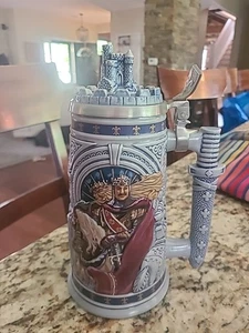 Vtg Avon “Knights Of The Realm” Beer Stein #74328 Made In Brazil Mug DME - Picture 1 of 7