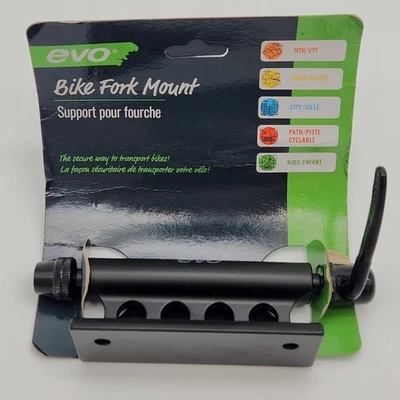 Adaptador de horquilla de bloque de bicicleta EVO negro PAQUETE ABIERTO Foto 1 de 2