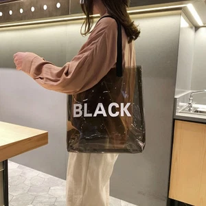  Bolso de Mano Pequeño Transparente Jalea Hombro Impermeable Playa Transparente Bolso de Mano - Imagen 1 de 11