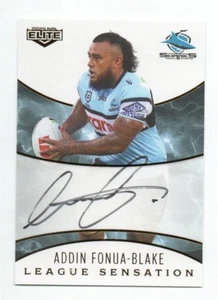 2025 Nrl Elite League Sensation Signature (LSW04) Addin FONUA-BLAKE Sharks 42/96 - Picture 1 of 2