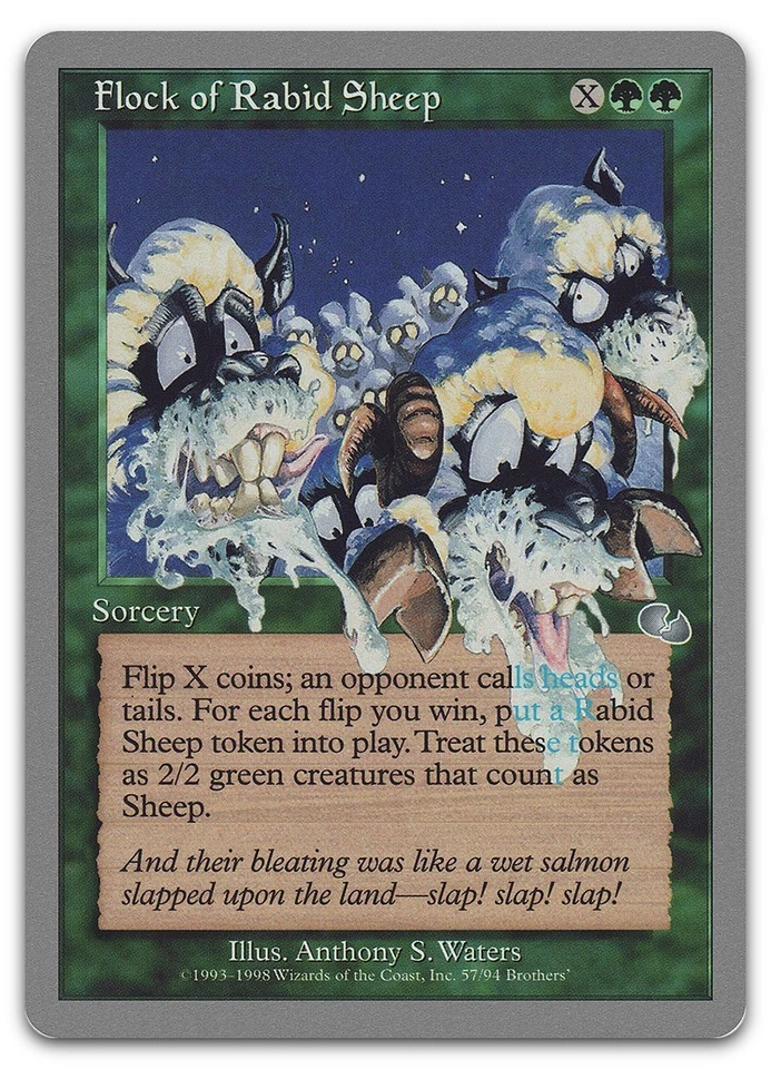 Flock of Rabid Sheep #57 (NM) Unglued UGL Magic MTG - Image 1 of 1