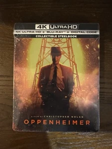 Oppenheimer STEELBOOK 4K UHD + BLU-RAY + DIGITAL - Brand new Unopened - Picture 1 of 2