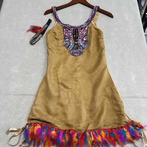 DISFRAZ HALLOWEEN PRINCESA NATIVA AMERICANA AMBIENTE TRIBAL TALLA S/M(2-6) - Imagen 1 de 13