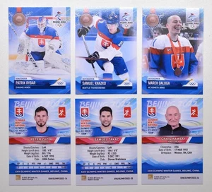 2022 BY cards Olimpiadi Pechino squadra di hockey su ghiaccio Slovacchia scegli una carta giocatore - Foto 1 di 26