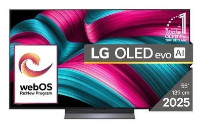LG OLED evo AI OLED55C51LA Smart TV OLED 139,7 cm 55 4K Ultra HD Wi-Fi Nero - Immagine 1 di 4