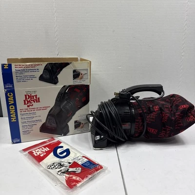 Royal Dirt Devil Corded Hand Vac Vacuum Cleaner Model 08100 Black W/ 3 Bags - Image 1 of 4