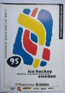 Official special program IIHF ice hockey World Championship 1995 Sweden. - Picture 1 of 2