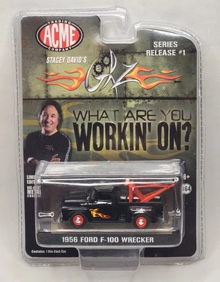 Greenlight 1956 Ford F-100 Tow Truck / Wrecker with Flames New 1/64 Diecast - Image 1 of 3