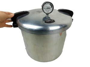 HOT! Presto Nr. 21-S Aluminium Schnellkochtopf Einmachglas 21 Quart Drahtkörbe + Handbuch - Bild 1 von 15