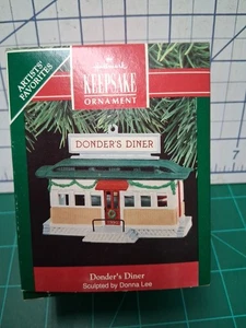 1990 Hallmark Andenken Ornament Künstlerlieblinge Donder's Diner Neu im Karton A7 - Bild 1 von 2